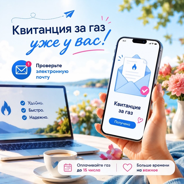 Проверьте электронную почту — квитанция за газ уже ждет вас!
